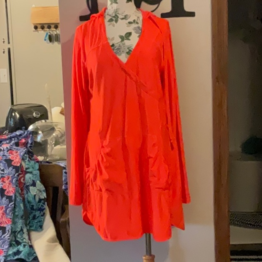 Athleta Women's Mini Dress - Vibrant Red